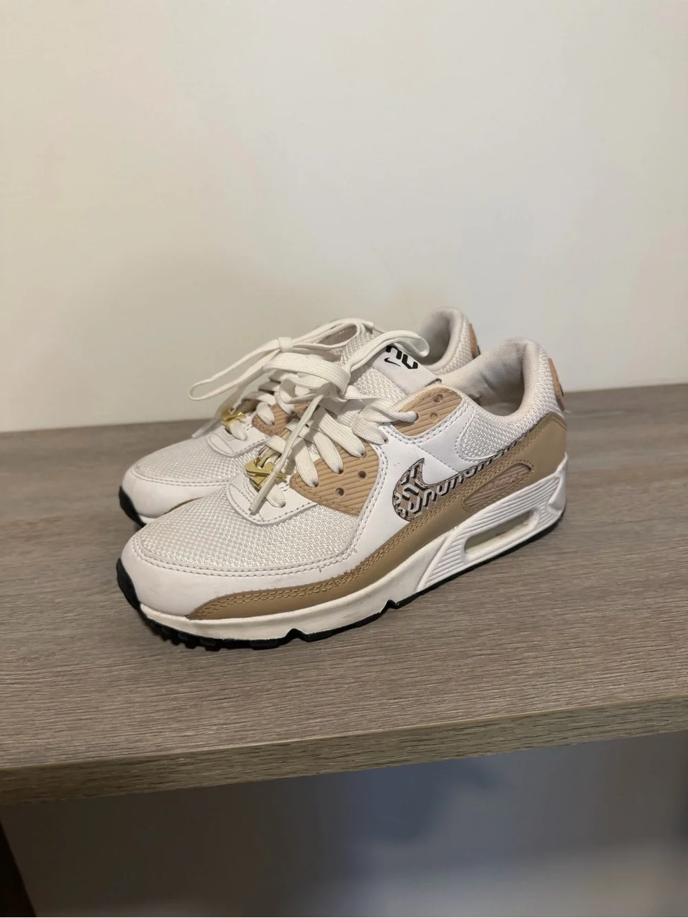 Nike Air Max Women's Sneakers in White and Tan